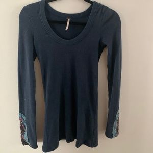 Free People thermal, Boho sleeves
